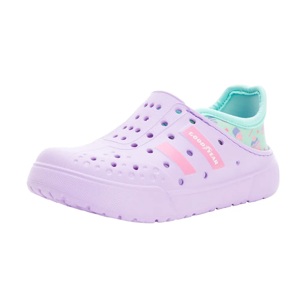 GOODYEAR 後空洞洞鞋 紫白 GAKP38817 中大童鞋 歷史價格詳細信息