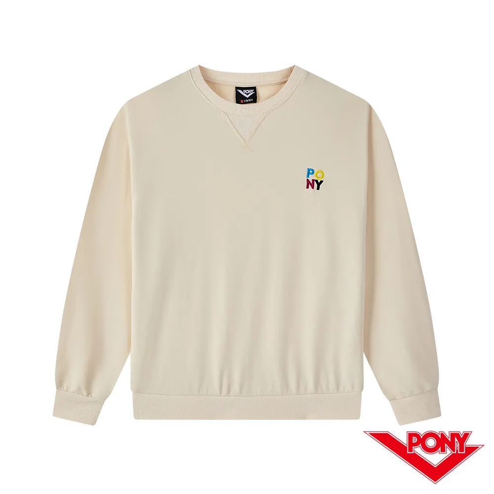 PONY 長袖素色大學帽T-男女款-藍/粉/黃 歷史價格詳細信息