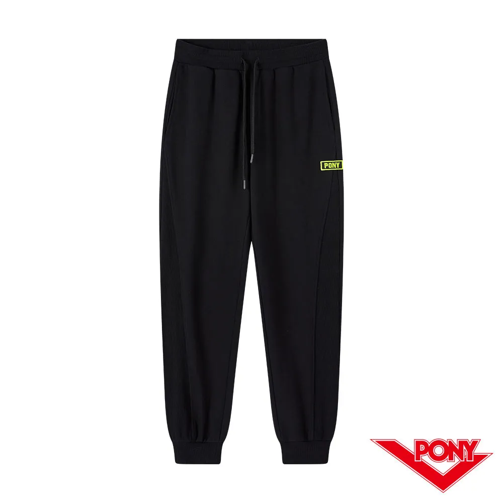 PONY 光影 LOGO 長袖大學T 男款-黑色/寶藍 歷史價格詳細信息