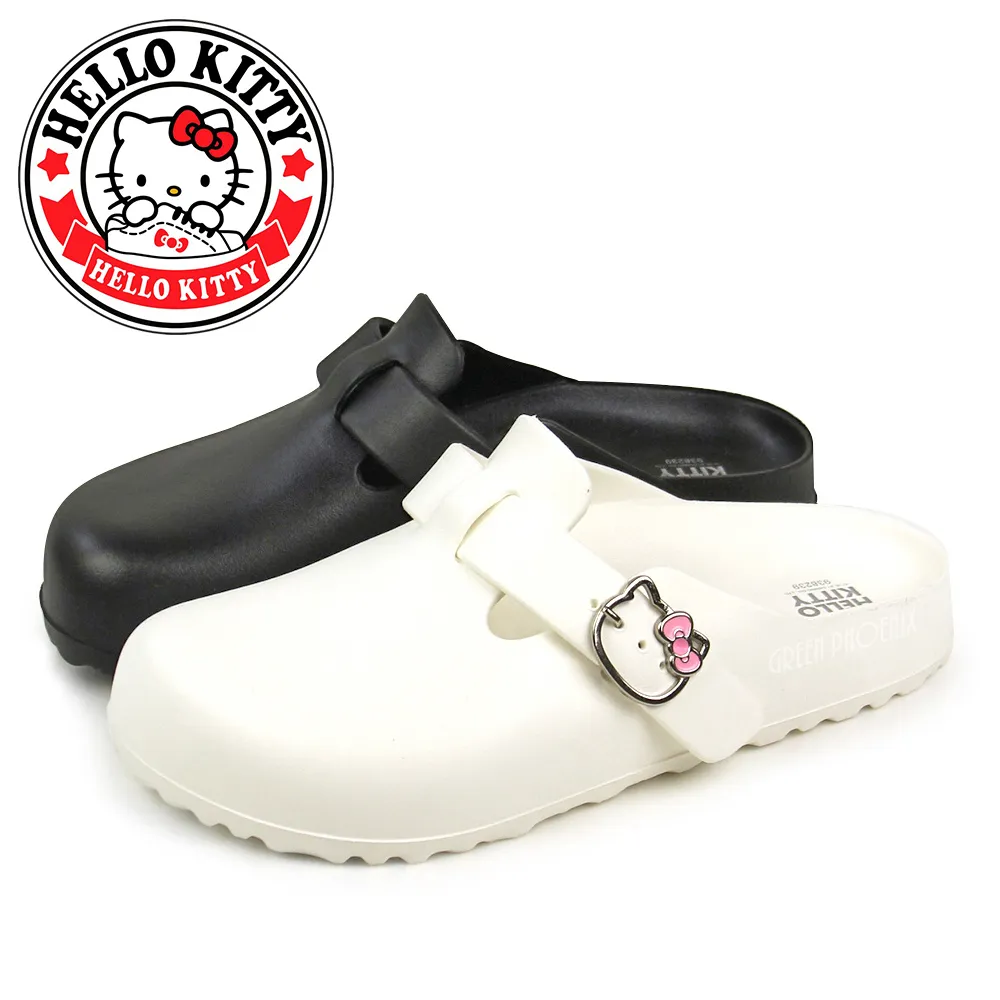 Hello Kitty 凱蒂貓 拖鞋 休閒鞋 童鞋 一腳登 好穿 【街頭巷口 Street】KT818167BK 黑色 歷史價格詳細信息