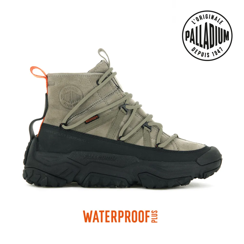 PALLADIUM OFF GRID CRS NBK WP+皮革輪胎橘標防水靴-中性-黑 歷史價格詳細信息