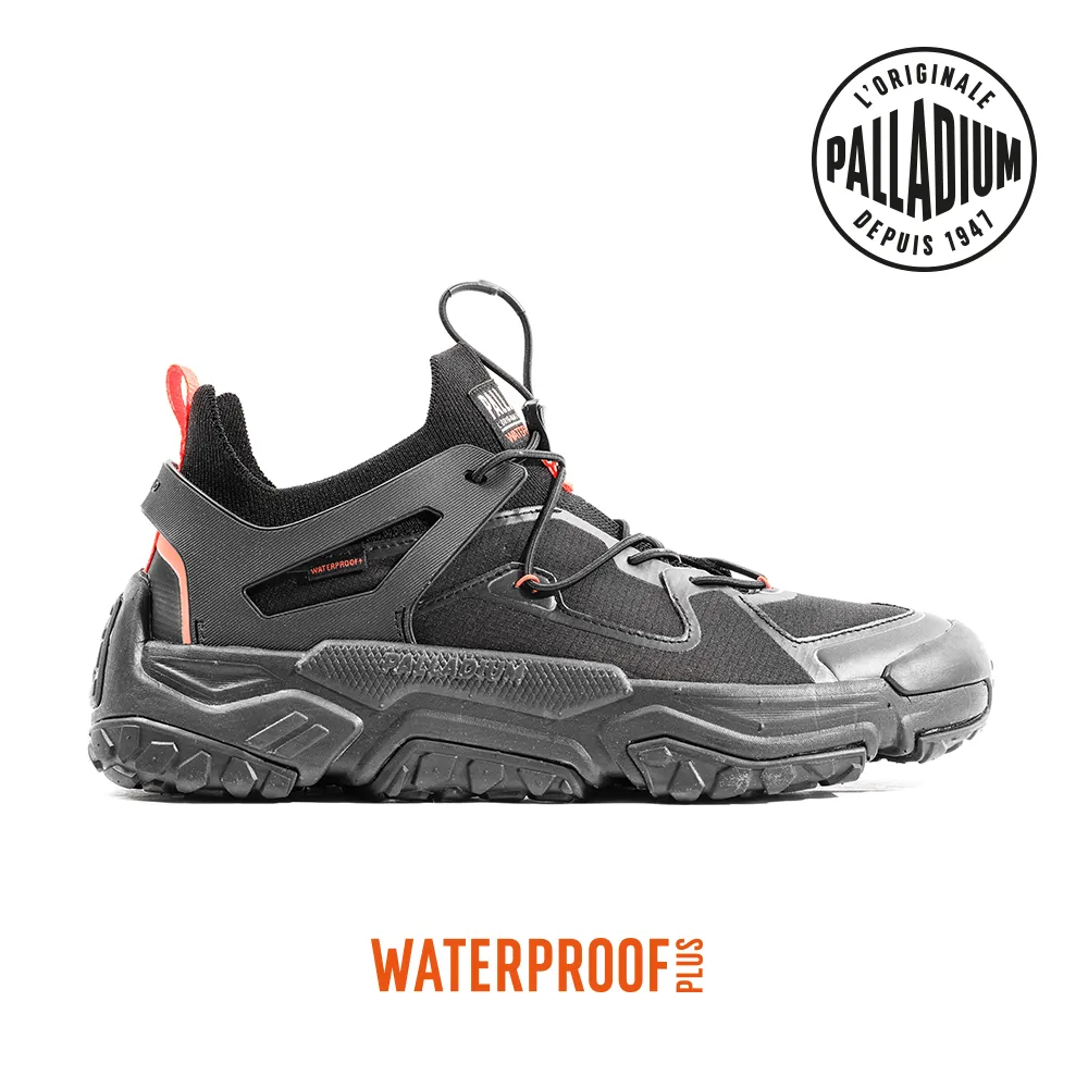 PALLADIUM OFF-GRID CAGE WP+快穿輪胎橘標低筒防水靴-女-黑 歷史價格詳細信息