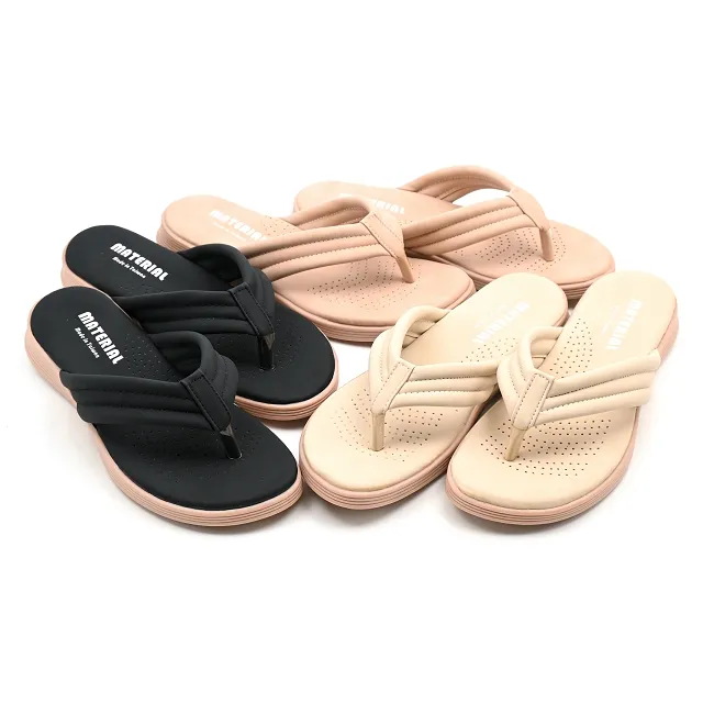 (101玩shoes)MIT氣質金飾工字楔型厚底涼拖鞋-藍色/米色 35-39碼 歷史價格詳細信息