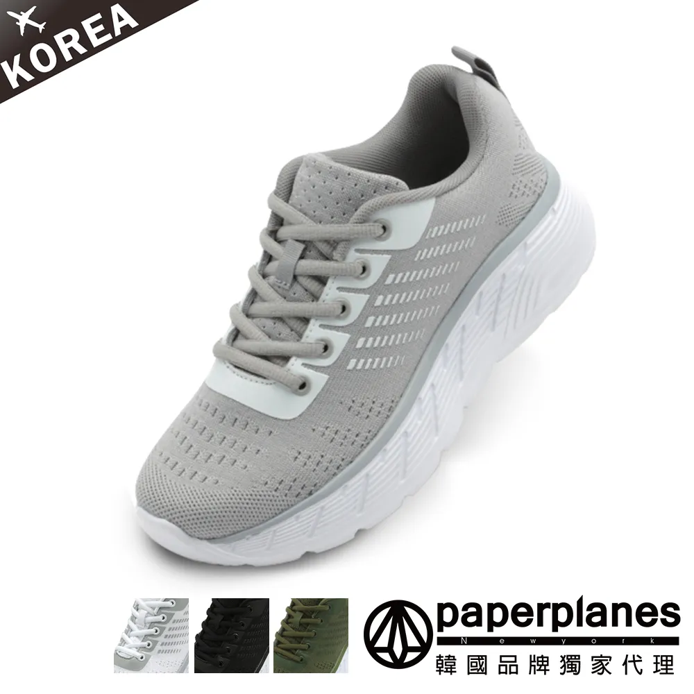 【Paperplanes】韓國空運/版型正常。透氣輕量蜂巢釋壓鞋墊運動休閒鞋(7-1490/三色-現貨+預購/灰色賣場) 歷史價格詳細信息