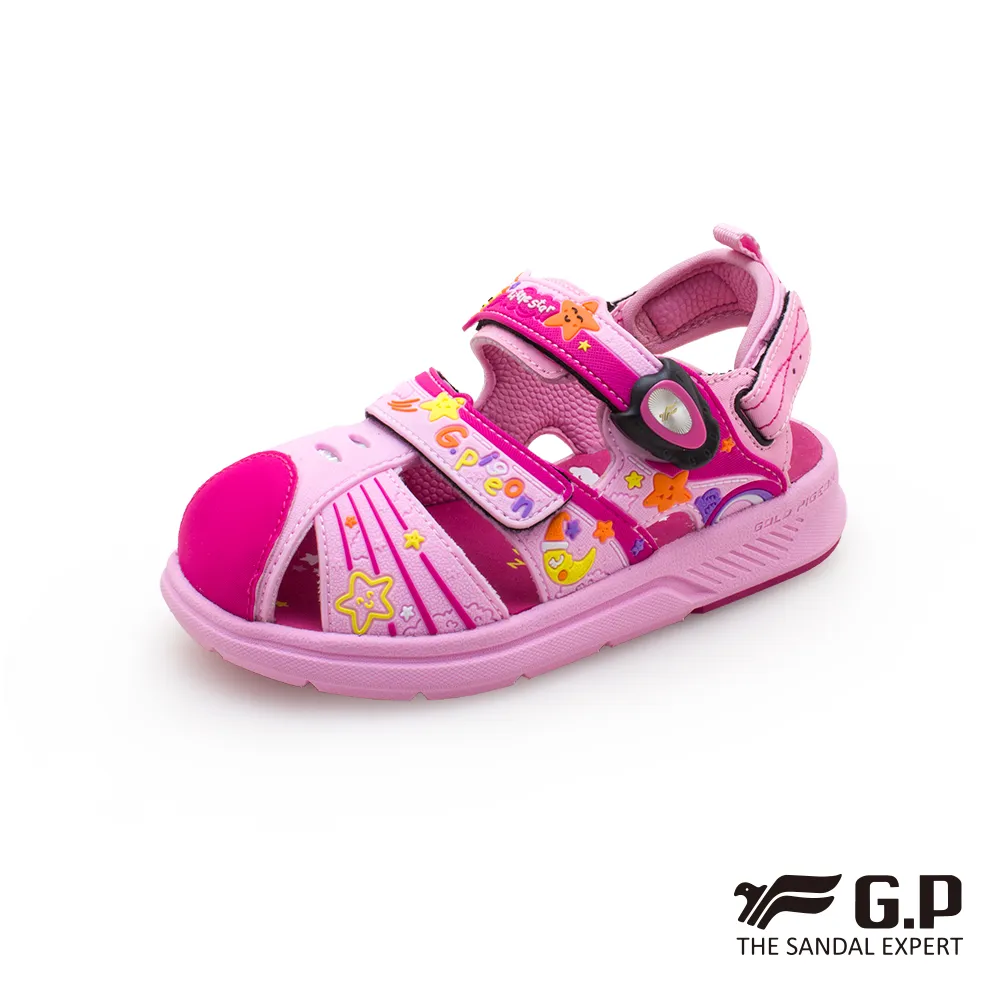 【G.P 漫步星空兒童輕量磁扣護趾鞋】G1625B-26 藍綠色 (SIZE:24-28 共二色) 歷史價格詳細信息