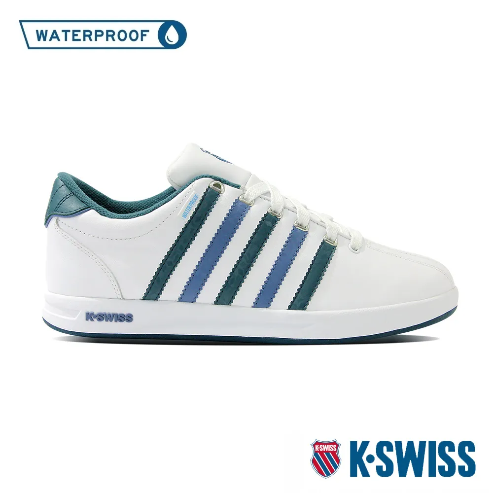 K-swiss COURT 白藍 五線譜 刺繡LOGO 休閒鞋 男款 NO.B2780【新竹皇家06154-996】 歷史價格詳細信息