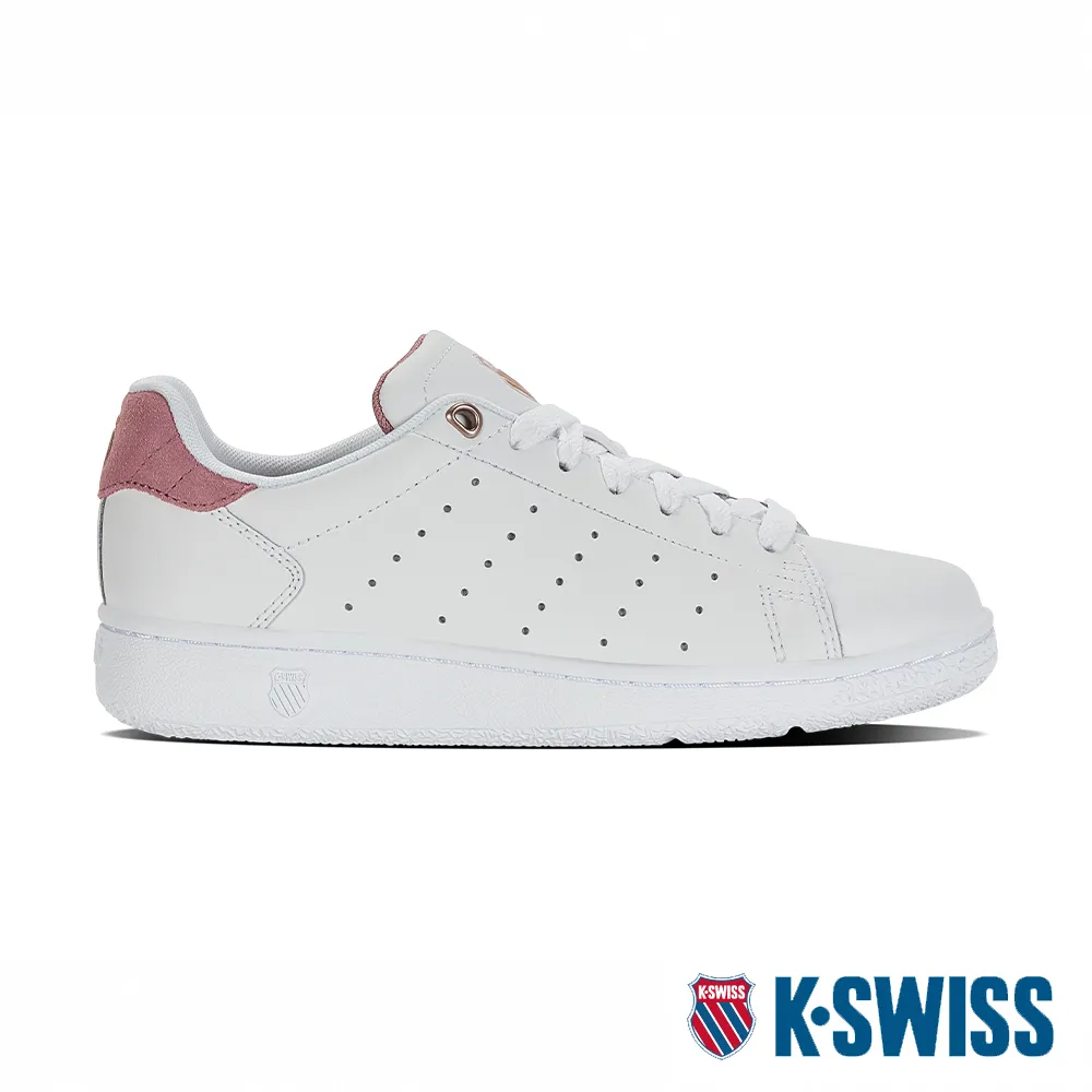 K-swiss Classic 白色 皮質 防水 休閒運動鞋 男款 NO.B1411【新竹皇家 06782-101】 歷史價格詳細信息