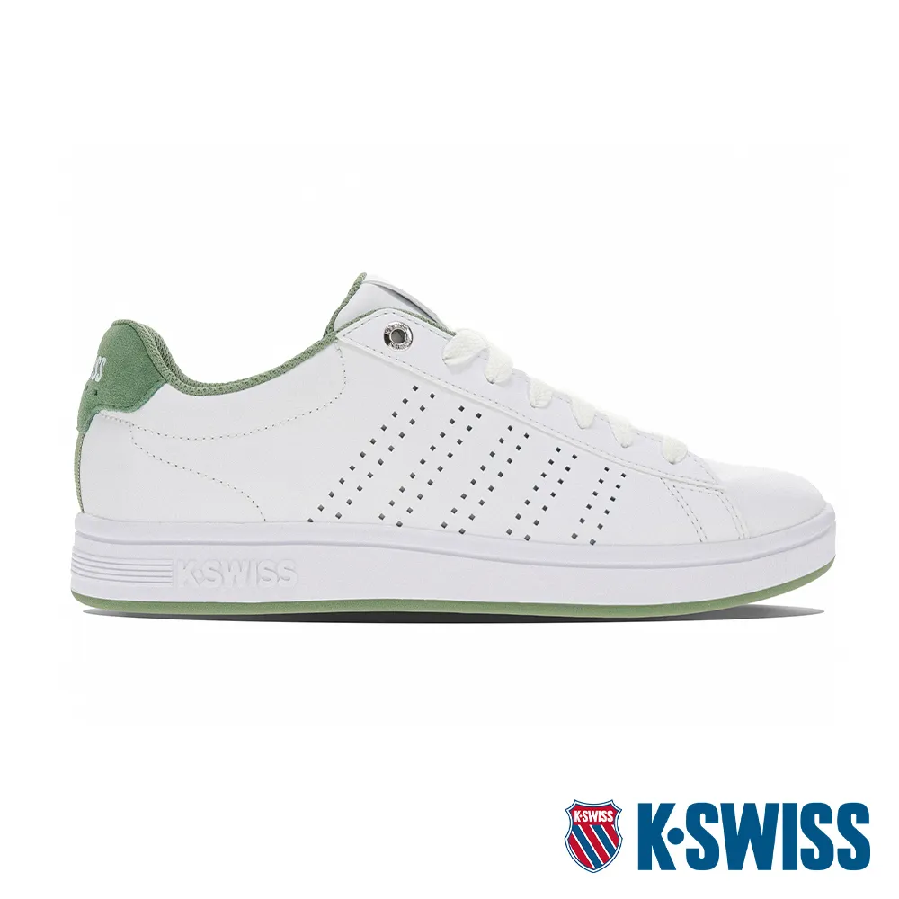 K-SWISS Court Casper III時尚運動鞋-男-白/湖水綠 歷史價格詳細信息