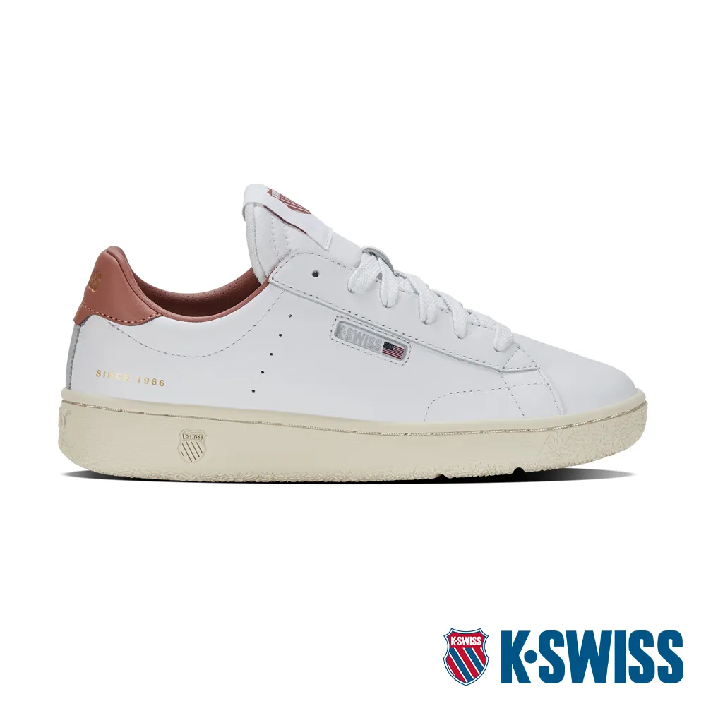 K-SWISS Slammklub CC時尚運動鞋-女-白/玫瑰粉 歷史價格詳細信息