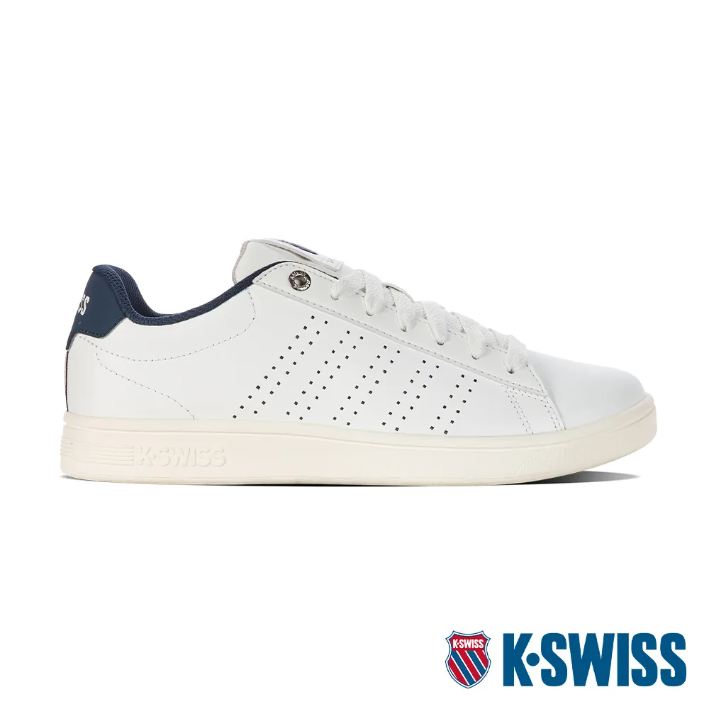 K-SWISS Base Court時尚運動鞋-男-白/藍/芥末黃 歷史價格詳細信息