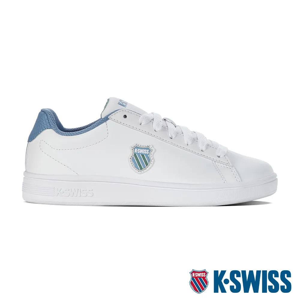 K-SWISS Court Shield時尚運動鞋-女-白/蜜桃橘 歷史價格詳細信息