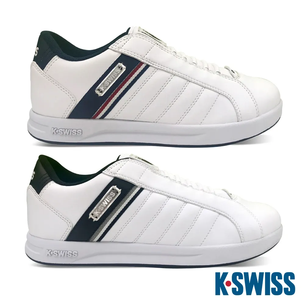 K-SWISS Lundahl Slip-On S CMF時尚運動鞋-男-白/藍/紅 歷史價格詳細信息