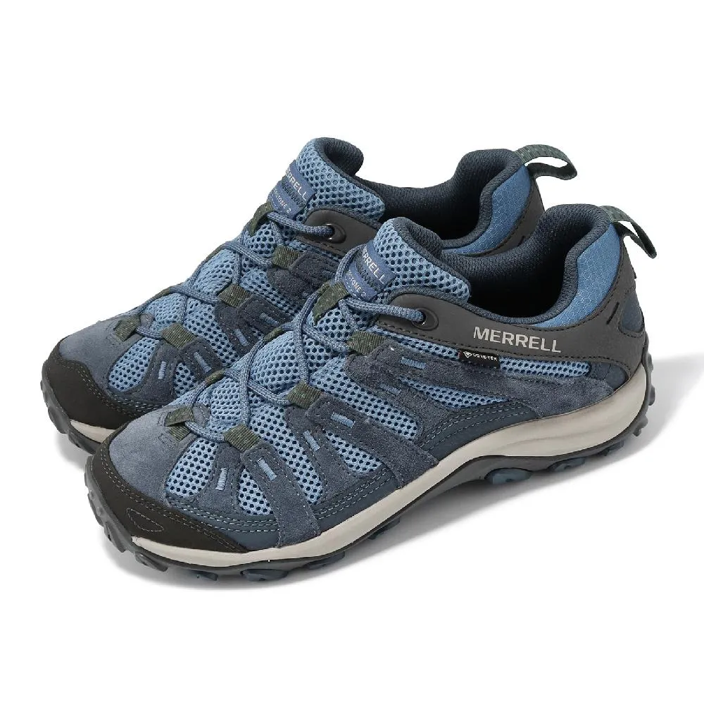 Merrell 邁樂 戶外鞋 Alverstone Mid GTX 男鞋 灰 藍 登山 越野 防水 中筒 避震  ML034555 歷史價格詳細信息