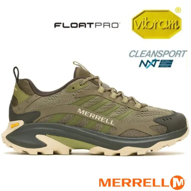 Merrell Moab Speed 2 [ML037527] 男 戶外鞋 登山 越野 黃金大底 止滑 緩震 苔蘚綠 歷史價格詳細信息