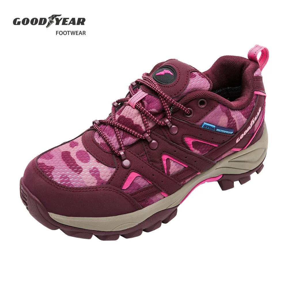 【GOODYEAR 固特異】郊山健行鞋/女 戶外 靜態防水 耐磨 低筒 灰紫(野外探索GAWO12418) 歷史價格詳細信息