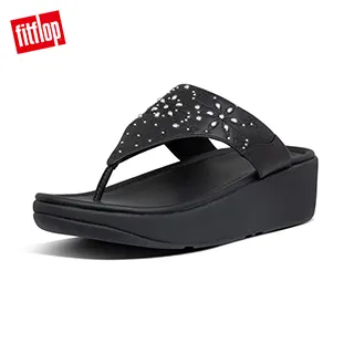 【FitFlop】MYLA GLITZ BACK-STRAP SANDALS 奢華金屬髮絲紋交叉後帶涼鞋-女(靚黑色) 歷史價格詳細信息