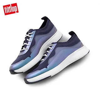 【FitFlop】BRIANNA KNIT SNEAKERS 運動風繫帶休閒鞋-女(海藍色) 歷史價格詳細信息