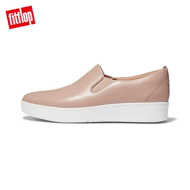 【FitFlop】RALLY SLIP-ON SNEAKERS 易穿脫時尚休閒鞋-女(米色) 歷史價格詳細信息