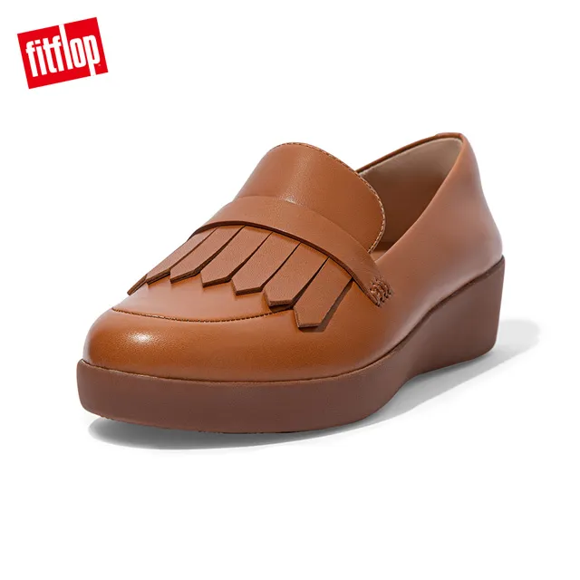 【FitFlop】SUPERSKATE PATENT CROC-PRINT LOAFERS 輕量休閒樂福鞋-女(米色) 歷史價格詳細信息