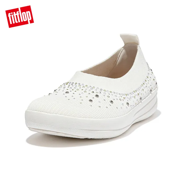 【FitFlop】UBERKNIT SLIP-ON BALLERINA WITH BOW 易穿脫舒適娃娃鞋-女(珊瑚粉) 歷史價格詳細信息