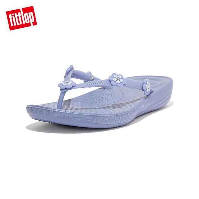 【FitFlop】IQUSHION ERGONOMIC FLIP FLOPS-FLOWER-STUD人體工學涼鞋-女紫 歷史價格詳細信息