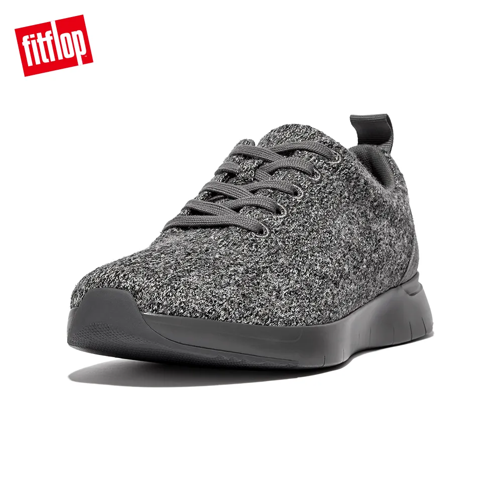 【FitFlop】FLEXKNIT LACE UP SNEAKERS輕量繫帶休閒鞋-男(淺礫色) 歷史價格詳細信息