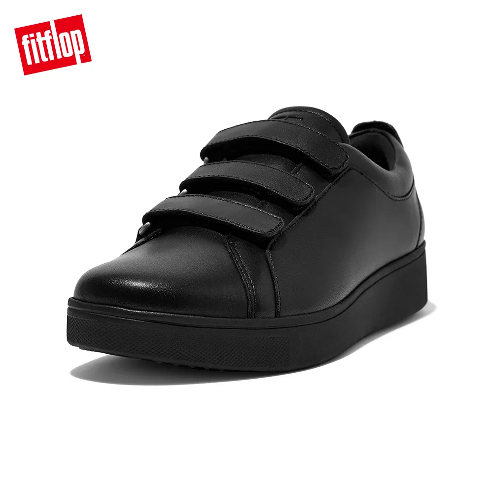【FitFlop】RALLY QUICK STICK FASTENING LEATHER SNEAKERS 時尚魔鬼氈造型休閒鞋-女(午夜藍) 歷史價格詳細信息