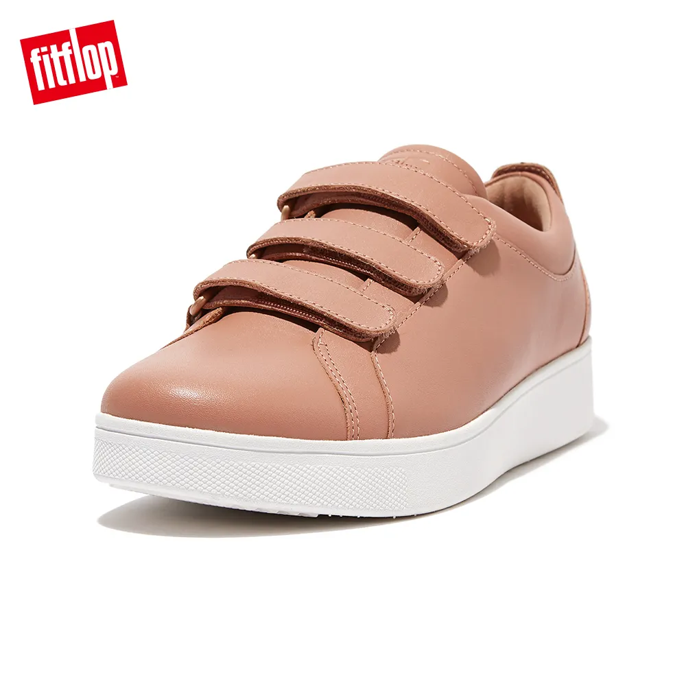 【FitFlop】RALLY QUICK STICK FASTENING LEATHER SNEAKERS 時尚魔鬼氈造型休閒鞋-女(午夜藍) 歷史價格詳細信息