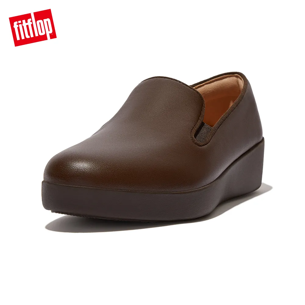 【FitFlop】SUPERSKATE PATENT CROC-PRINT LOAFERS 輕量休閒樂福鞋-女(米色) 歷史價格詳細信息