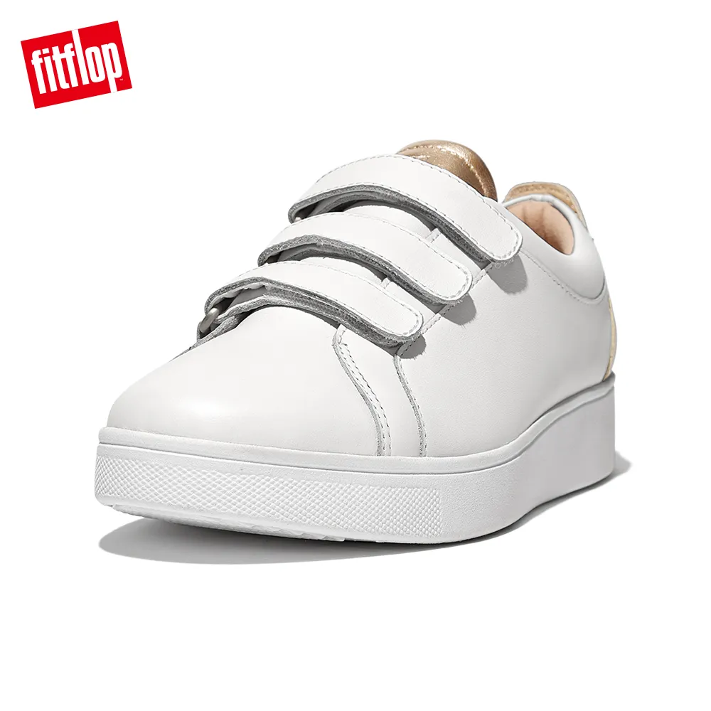 【FitFlop】RALLY METALLIC BACKTAB SNEAKERS運動風繫帶休閒鞋-女(都會白/玫瑰金) 歷史價格詳細信息