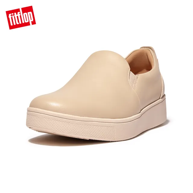 【FitFlop】RALLY LEATHER/SUEDE PANEL SNEAKERS時上百搭繫帶休閒鞋-女(都會白/玫瑰鹽) 歷史價格詳細信息