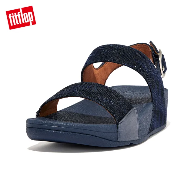 【FitFlop】LULU GLITZ BACK-STRAP SANDALS金屬亮粉造型後帶涼鞋-女(玫瑰色) 歷史價格詳細信息