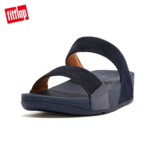 【FitFlop】LULU GLITZ SLIDES金屬亮粉造型雙帶涼鞋-女(玫瑰色) 歷史價格詳細信息