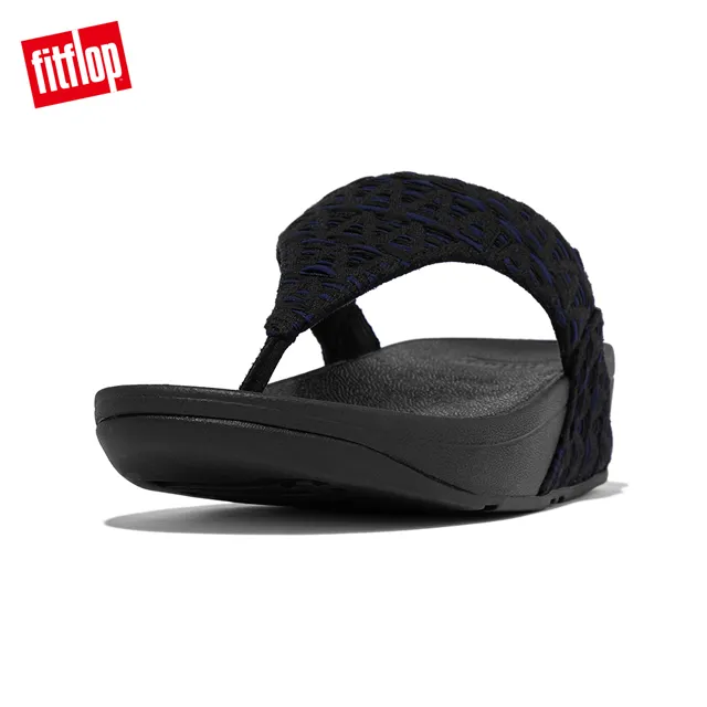 【FitFlop】LULU GEO-WEBBING CROSS SLIDES織帶交叉涼鞋-女(黑色) 歷史價格詳細信息