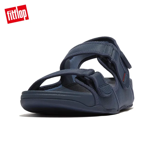 【FitFlop】GOGH MOC WATER-RESISTANT PERF BACK-STRAP SANDALS透氣淺水布後帶涼鞋-男(午夜藍/大溪地藍) 歷史價格詳細信息