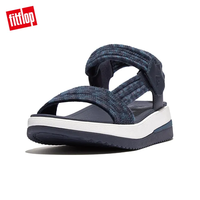 【FitFlop】SURFF ADJUSTABLE LEATHER BACK-STRAP SANDALS運動風可調式皮革後帶涼鞋-女(靓黑色) 歷史價格詳細信息