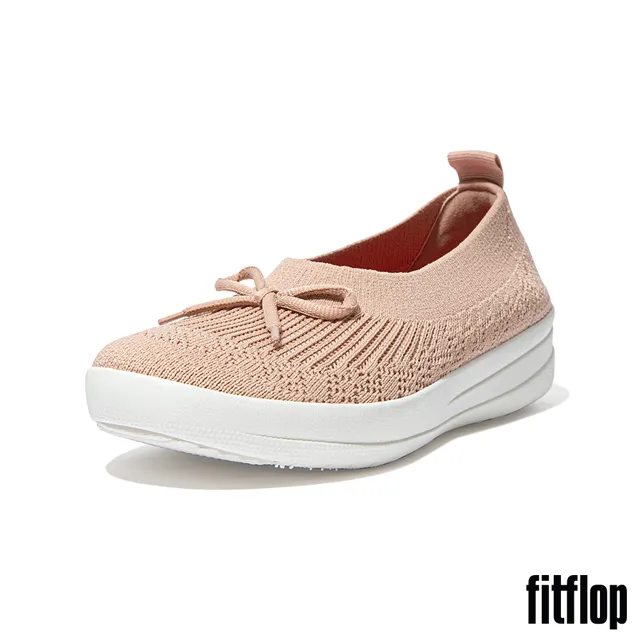 【FitFlop】UBERKNIT SLIP-ON BALLERINA WITH BOW 易穿脫舒適娃娃鞋-女(珊瑚粉) 歷史價格詳細信息