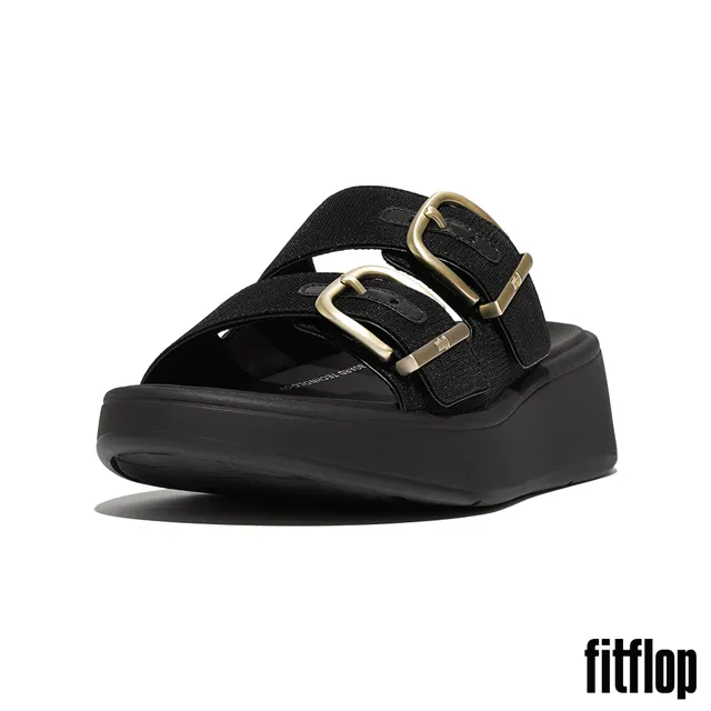 【FitFlop】F-MODE 經典亮粉扣環厚底雙帶涼鞋-女(鉑金色) 歷史價格詳細信息