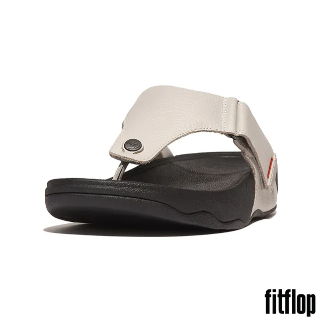 【FitFlop】TRAKK II經典可調式皮革夾腳涼鞋-男(拿鐵米色) 歷史價格詳細信息