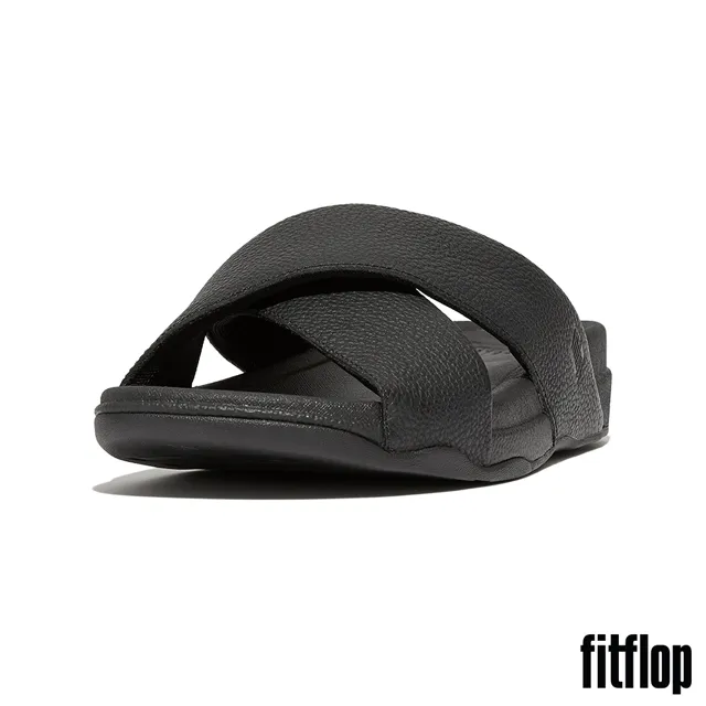 【FitFlop】SURFER WOVEN-LOGO WEBBING CROSS SLIDES編織LOGO交叉涼鞋-男(靓黑色) 歷史價格詳細信息