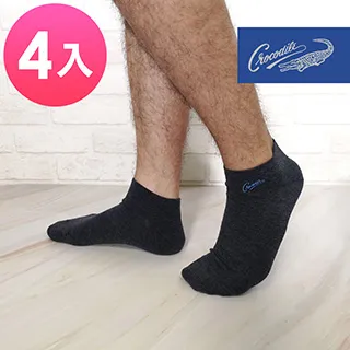 【Crocodile】鱷魚 純棉船型棉襪 毛巾底運動襪(4雙) 歷史價格詳細信息