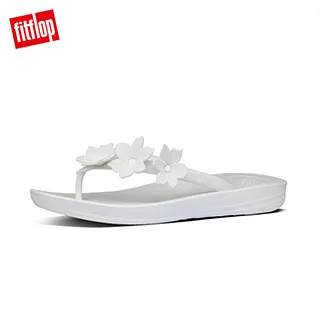 【FitFlop】IQUSHION FLOWER FLIP-FLOPS 花飾輕量人體工學戲水夾腳涼鞋-女(檸檬綠) 歷史價格詳細信息
