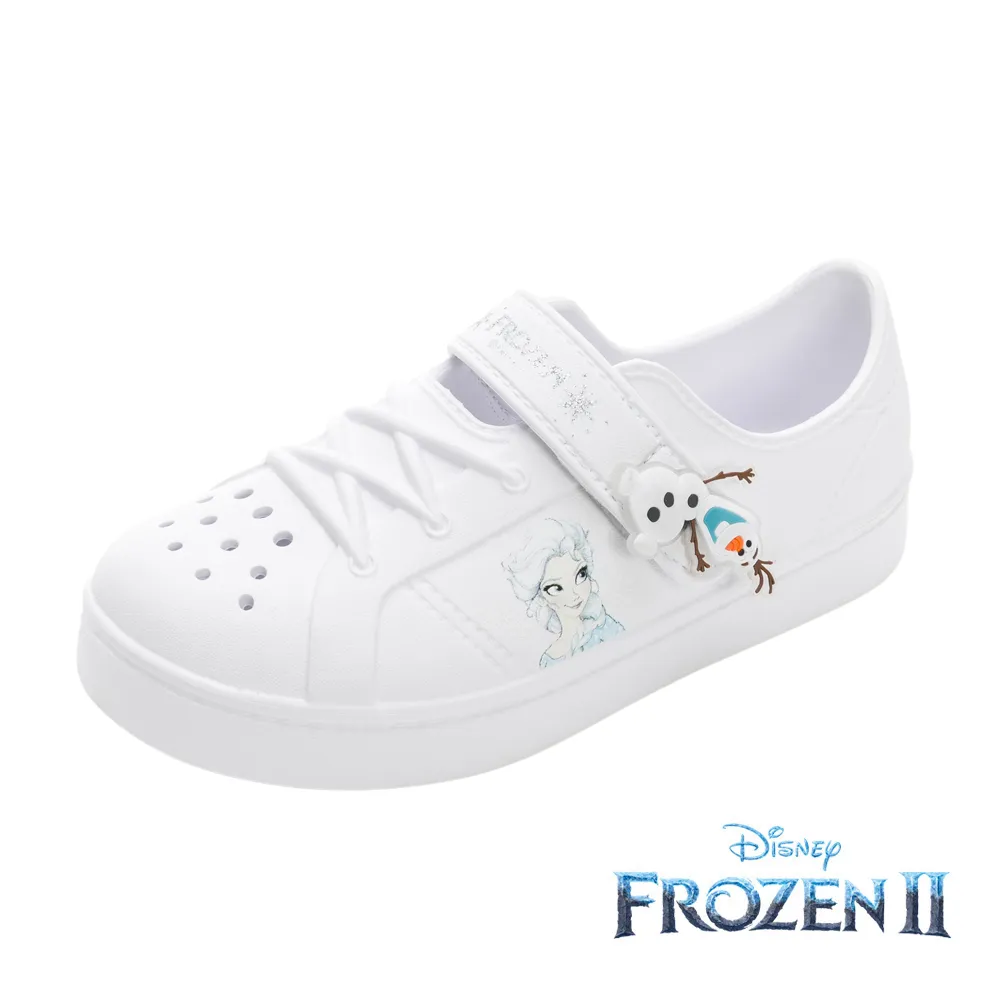 【Disney 迪士尼】冰雪奇緣 童鞋 輕量洞洞鞋(雪寶) 白藍/FOKG37906 歷史價格詳細信息
