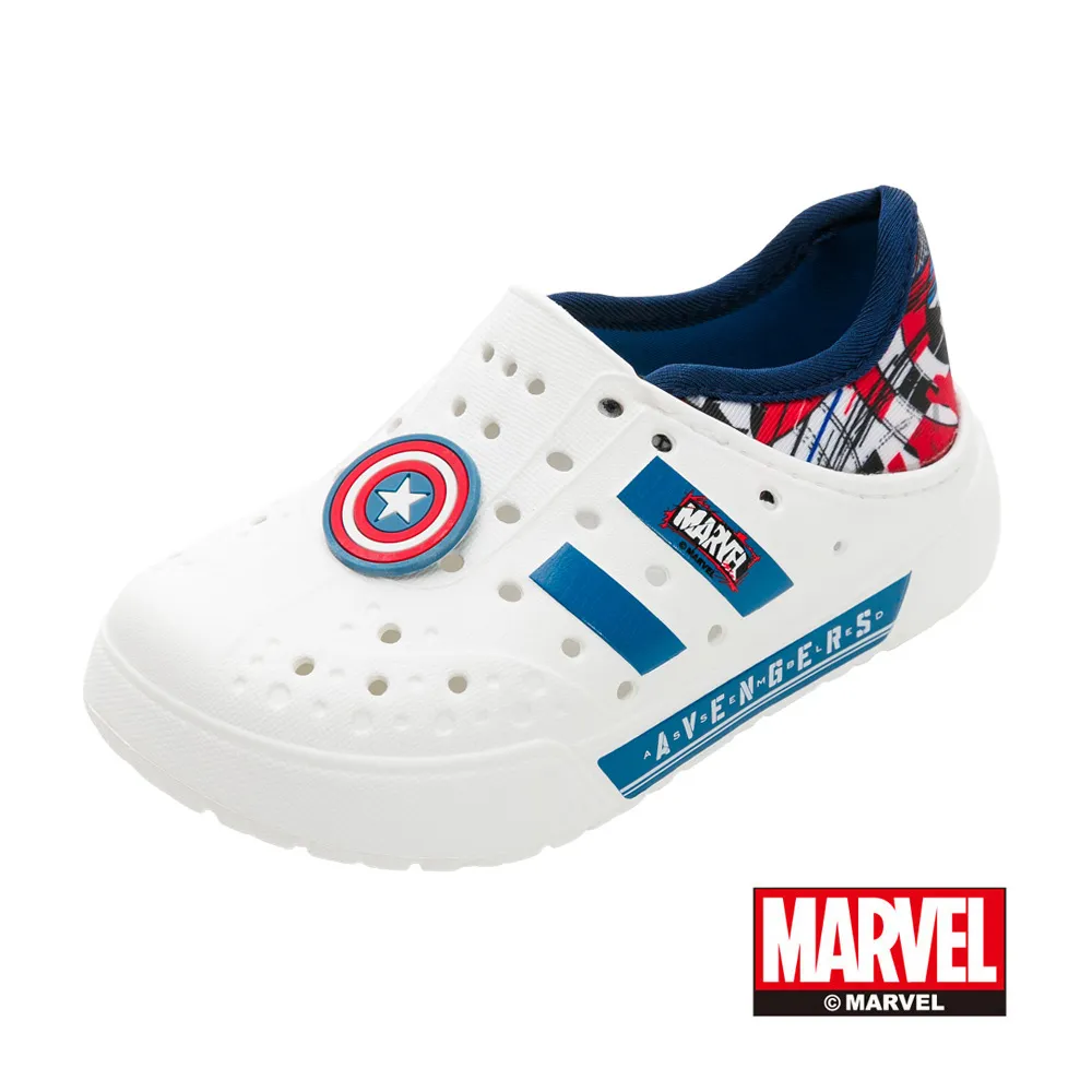 Marvel 漫威 童鞋 輕量洞洞鞋 白藍/MLMP36819/K Shoes Plaza 歷史價格詳細信息