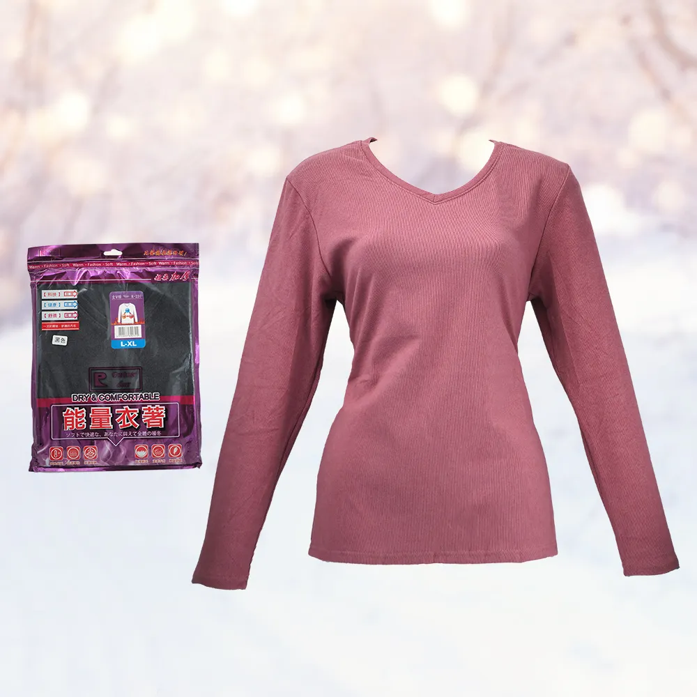 女仿羊絨半高領厚保暖衣-K220-2件 歷史價格詳細信息