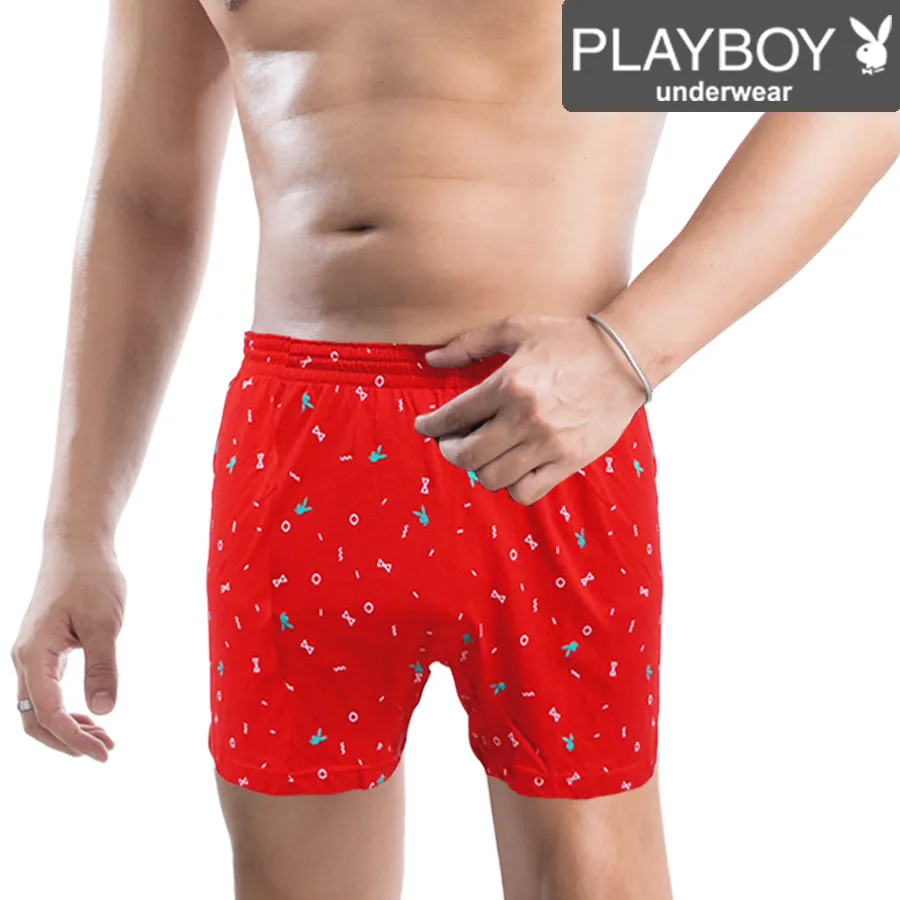 PLAYBOY 時尚印花平織四角褲-單件 歷史價格詳細信息