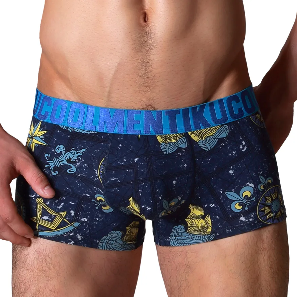 【天皇】舒適棉內褲沉靜藍色系5件超值平口褲組合(款式隨機出貨) 歷史價格詳細信息