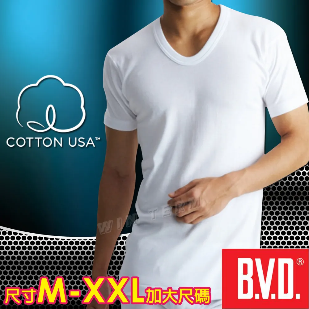BVD 100%純棉短袖U領衫-3件組 歷史價格詳細信息