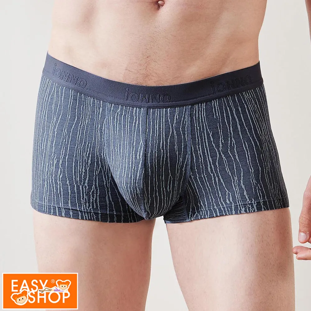 【EASY SHOP】iONNO-時尚彈力男性大平口內褲-霧銀灰 歷史價格詳細信息