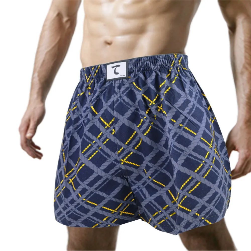 【天皇】舒適悠閒-典藏網格平口褲-紅黑 歷史價格詳細信息